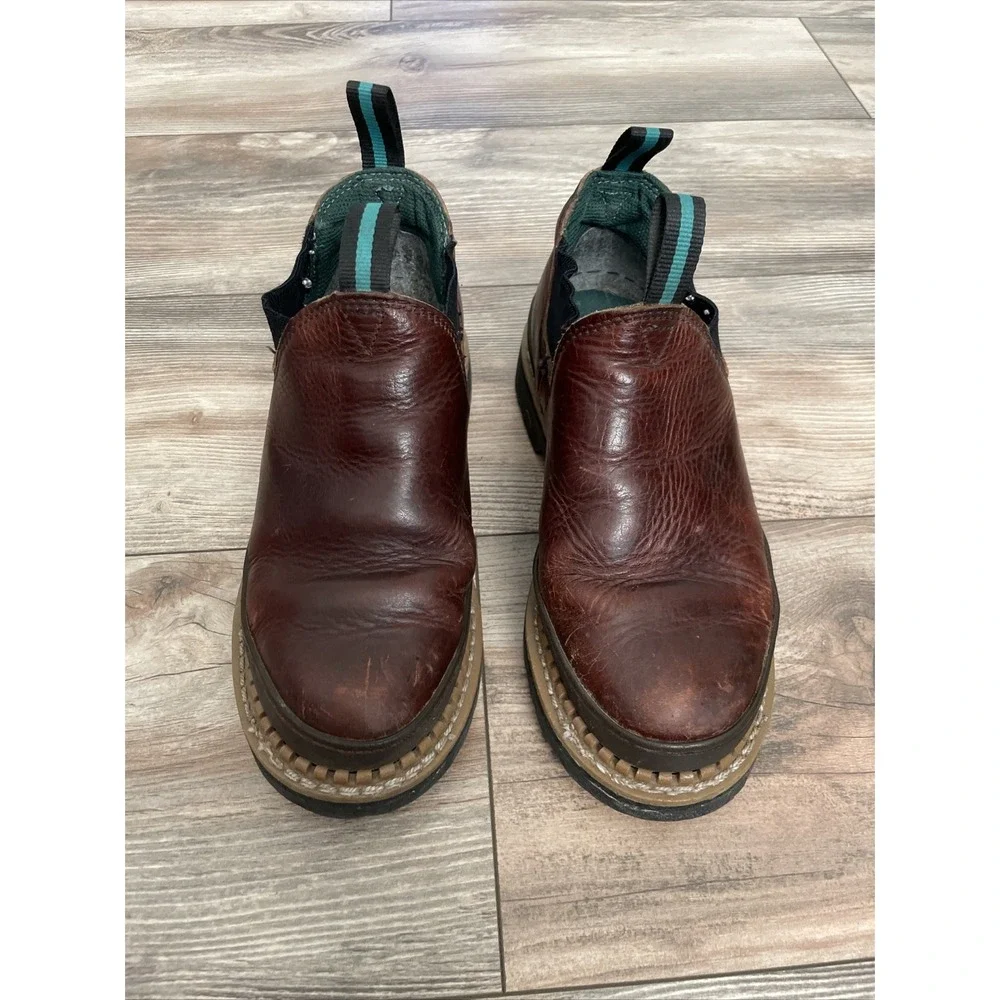 Georgia Boot Giant Romeo GR262 Mens Work Boots Brown Leather 7.5W